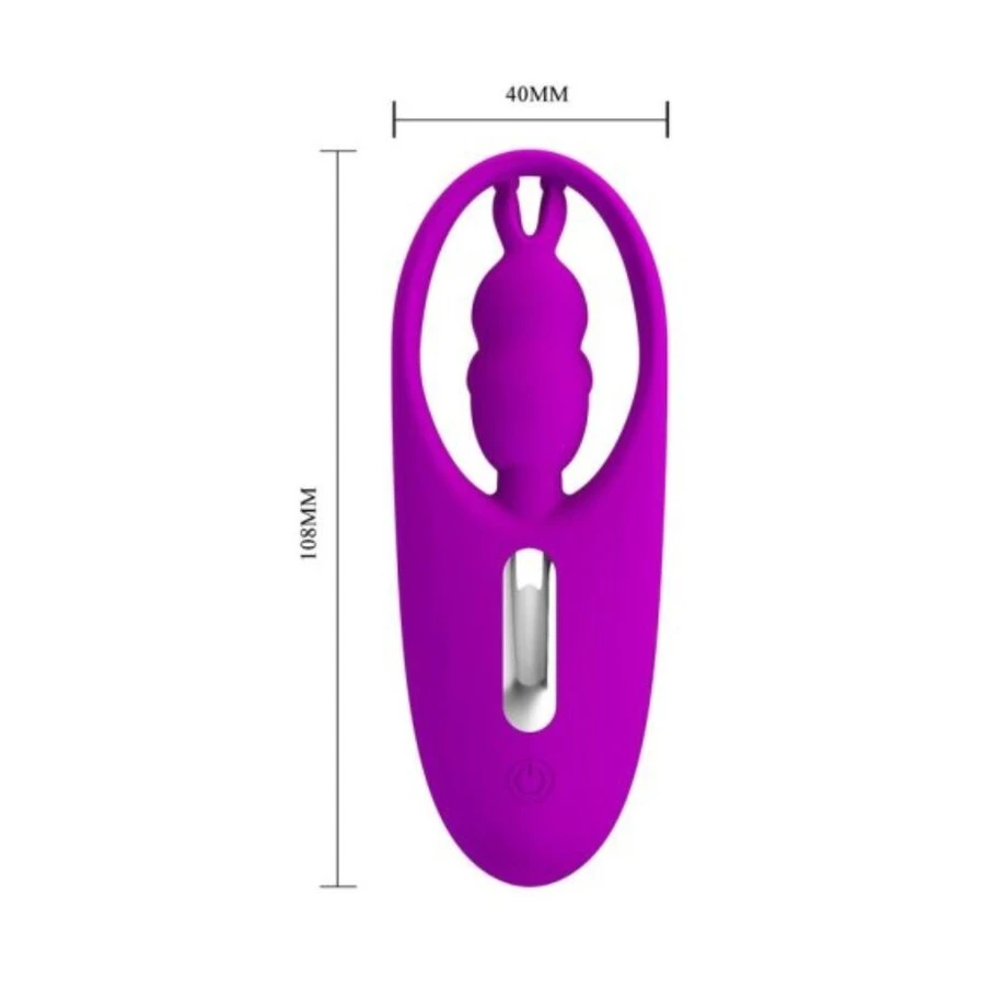 PRETTY LOVE - ESTIMULADOR DE COELHO SELVAGEM PARA CALAS COM CONTROLE REMOTO LILAC
